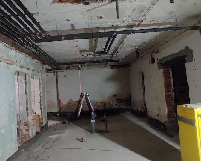 Herramientas de medición en uso